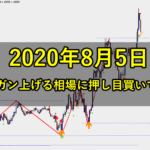 ガンガン上げ続ける相場に押し目買いで挑む(2020年8月5日)