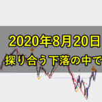 探り合う下落の中で（2020年8月20日）