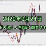上下の激しい相場に翻弄される(2020年9月24日)