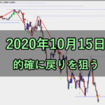 的確に戻りを狙う(2020年10月15日)