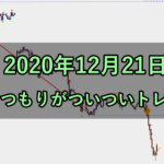休むつもりがついついトレード(2020年12月21日)