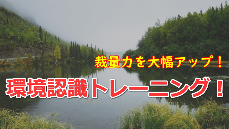 環境認識力を一気に加速させるためのトレーニング方法